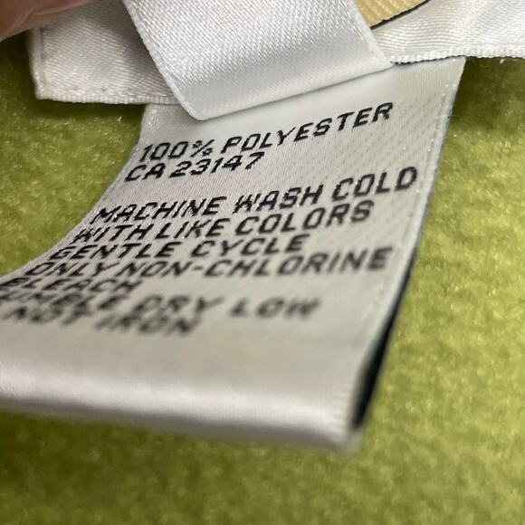 Talbots Green Zip Front Fleece Jacket Size M - Picture 5 of 10